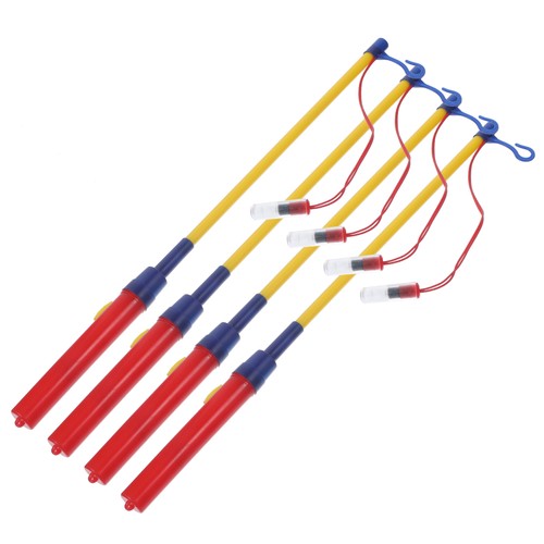 4 PCS Lantern Stick Glow Flashing Wands Child Sticks with Hooks Paper Pole - Picture 5 of 12