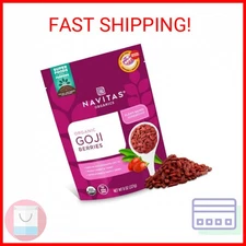 Navitas Organics Goji Berries – For Smoothies, Trail Mix, Baked Goods, Oatmeal &