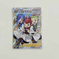Chili & Cilan & Cress  258/264 Pokémon TCG Fusion Strike Holo Card Full Art