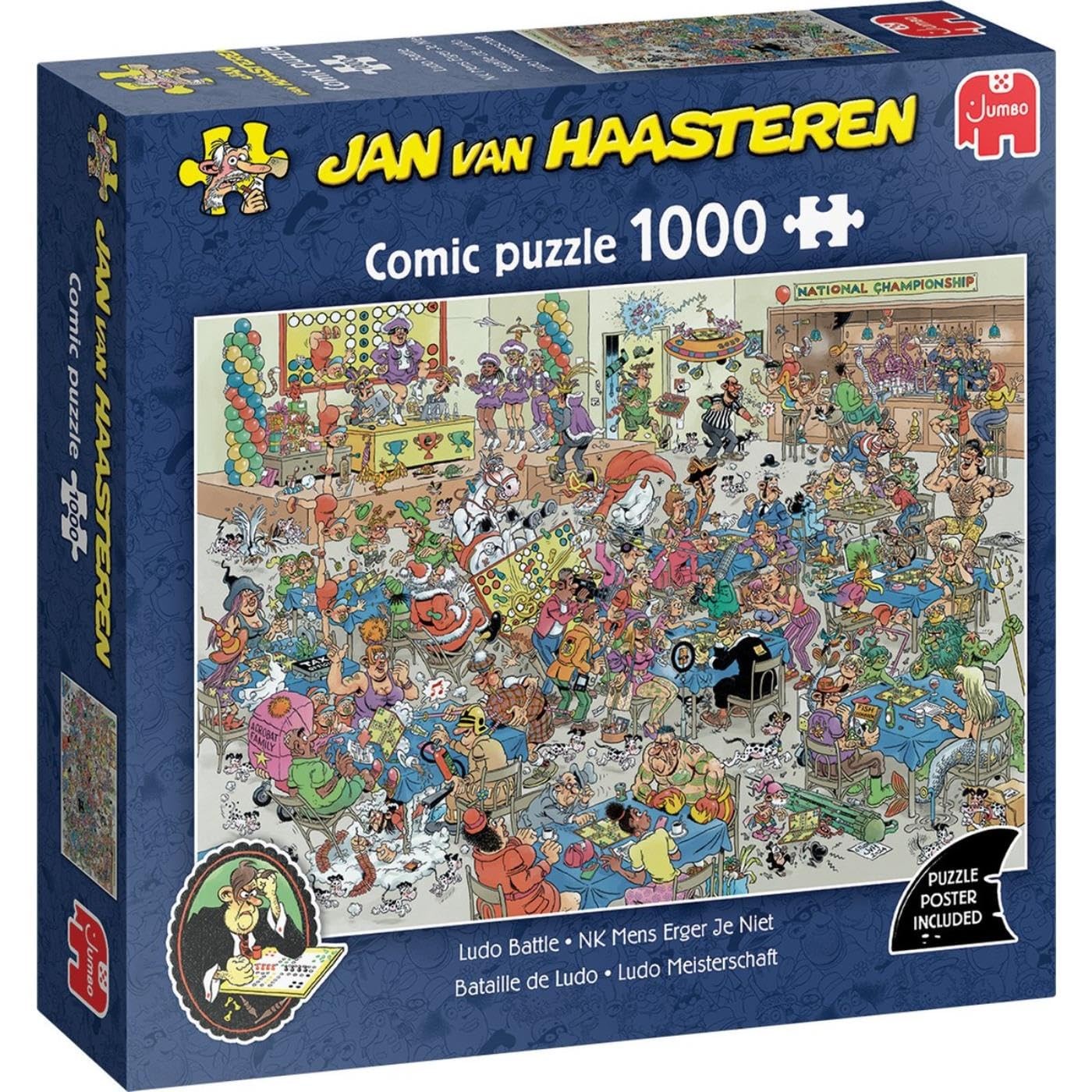 Jan van Haasteren - Mensch ärger dich nicht - Puzzle 1000 Teile