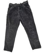 VTG Bill Blass Corduroy Pants Womens 16 Blue Straight Fit 90s Flat Front Preppy