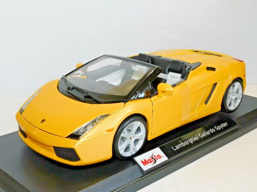 MAISTO LAMBORGHINI GALLARDO SPYDER YELLOW 1/18 SCALE SPECIAL EDITION - Picture 2 of 6