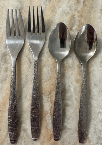 MCM TWA Trans World Airline Cutlery Forks spoonsSilverware Flatware Aviation 4pc