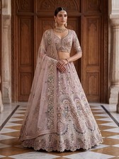 Premium Net Lehenga Choli Traditional Peacock Bridal Outfit with Dupatta
