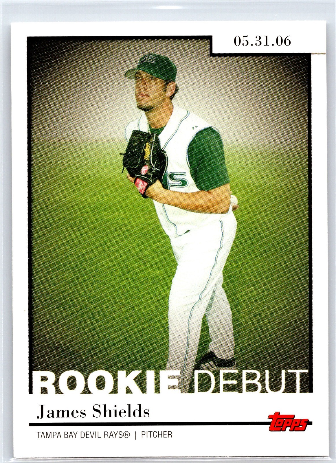 JAMES SHIELDS 2006 Topps Updates & Highlights Rookie Debut Devil Rays #RD-33