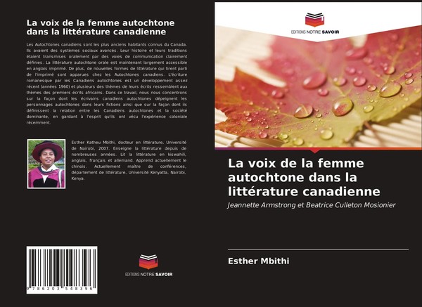 Esther Mbithi | La Voix De La Femme Autochtone Dans La LittéRature Canadienne-image