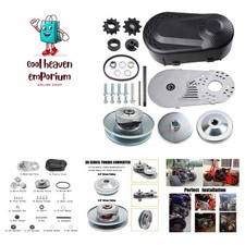 Torque Converter Go Kart Clutch 3/4 inch 10T 40/41 12T 35 Chain Drive Belt ...