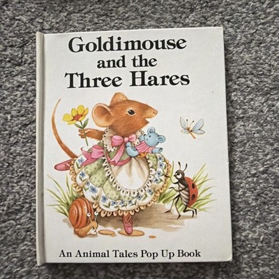Rare Vintage Goldimouse and the Three Hares An Animal Tales Pop Up Book 80 s 