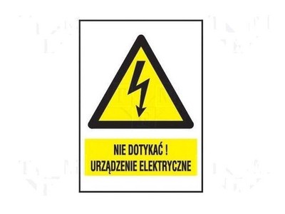 3X 1EOA74/105PCV Sicherheitszeichen Warnung Mat: PVC W: 74mm H: 105mm ANRO