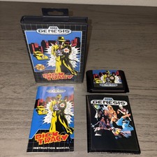 Dick Tracy Sega Genesis Case Manual Cart Complete Collector Quality Very Clean