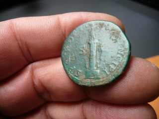 Trajanus AE Dupondius 28 mm 14 27 g Trajanussäule RIC II 603 SELTEN!! (PP1177)