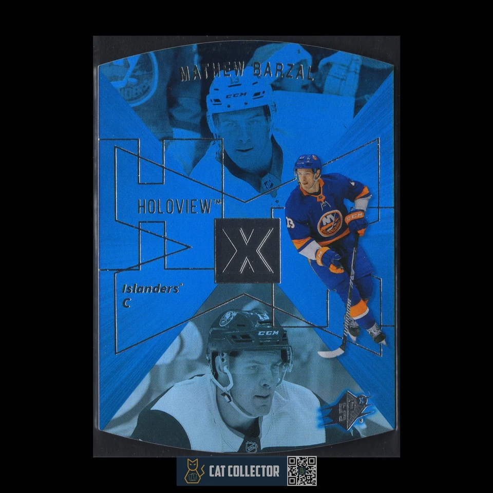 2023-24 UD Extended series MATHEW BARZAL #SPX-3 1997-98 SPx Holoview Retro - Image 3 of 4