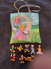 1982 Disney EPCOT Center Figment Bag with Disney figures 