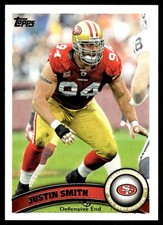 Justin Smith 2011 Topps #262 49ers NFL READ FREE SHIPPING AutographDen