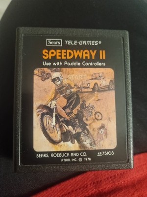 Atari 2600 Sears Tele-Games Speedway II Spiel 