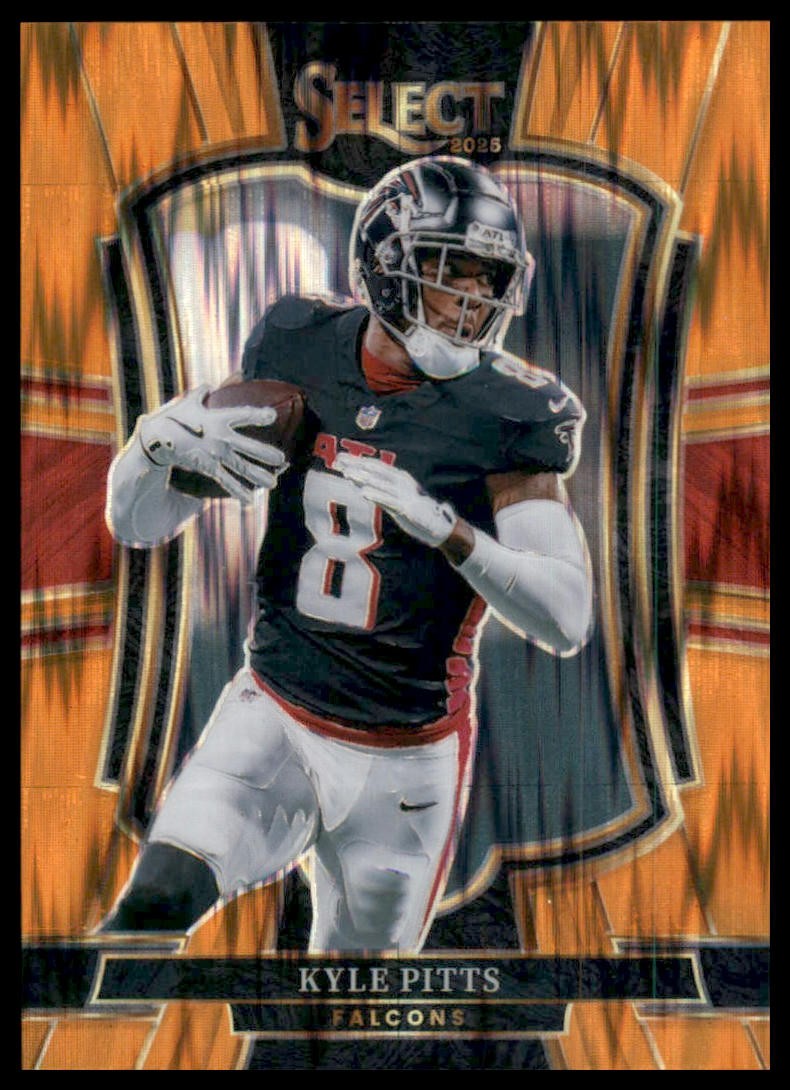 2025 Panini Select Kyle Pitts Orange Prizm Shock SN #/399 #147