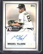 Miguel Yajure 2021 Topps 70 Years of Baseball Autographs AU