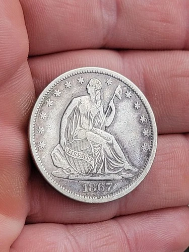 1867-S Seated Liberty Half Dollar