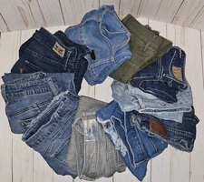 Lot Of Jeans Mixed Brands Various Womens Sizes 2-6 And Styles Range Jeans-Shorts