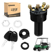 12V Ignition Key Switch for Club Car DS 1996-Up Gas Golf Cart, Fits Limo Turf Ca