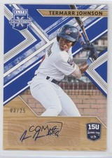 2019 Panini Elite Extra Edition Blue 3/25 Termarr Johnson #15U-TJ Auto a7p