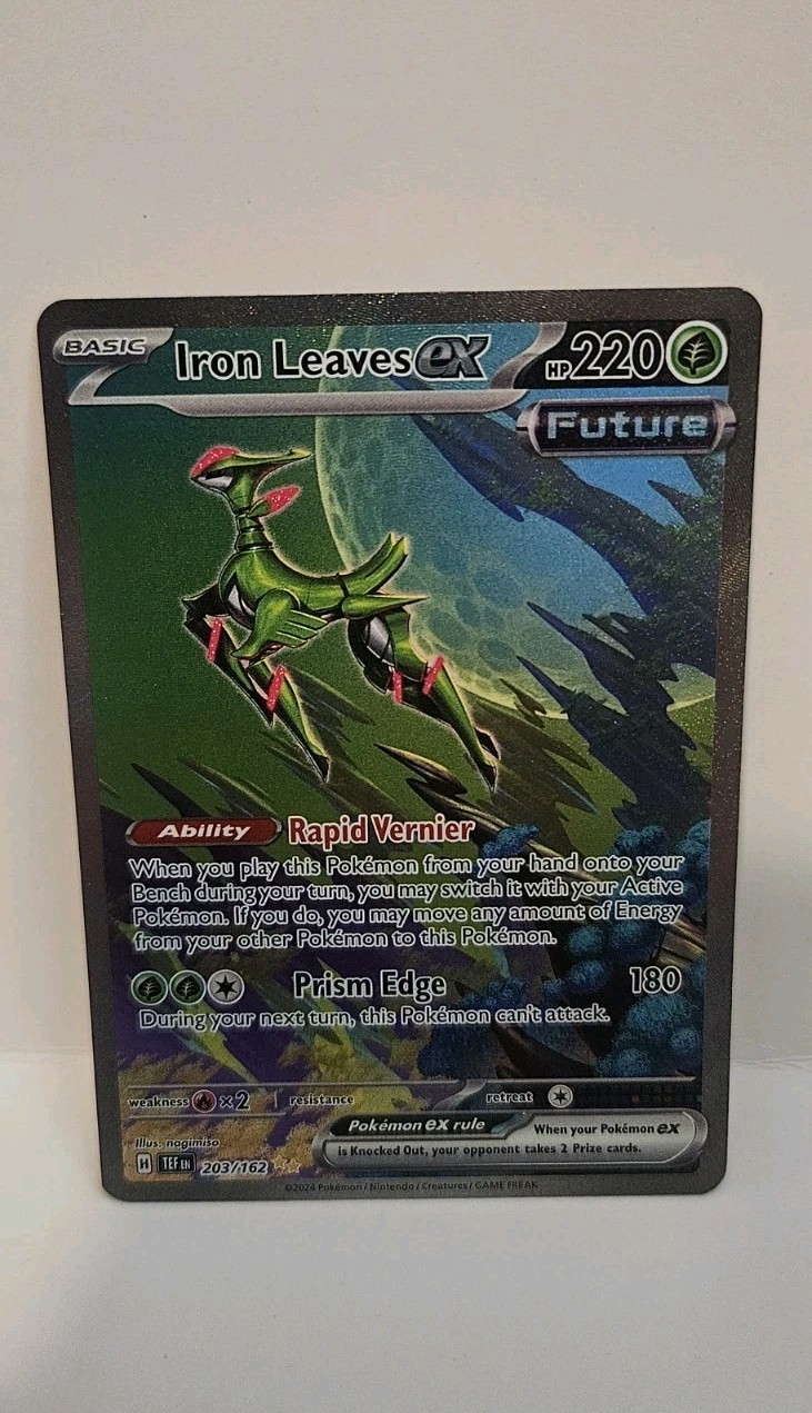 Iron Leaves ex 203/162 Pokemon Temporal Forces Holo Ultra Rare Pokémon TCG