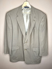 Burberry's Vintage Men's Light Gray/Beige Blazer Size 40S 100 Wool Classic