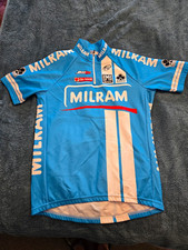 Vintage SMS Santini Team Milram UCI Pro Tour cycling jersey.