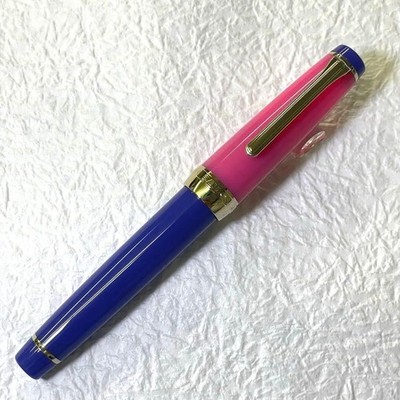 Sailor Professional Gear Spring Sky 21K F Fountain Pen Rare Authentic
