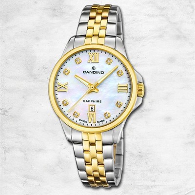Candino Damenuhr Edelstahl silber gold Candino Elegance Armbanduhr UC4767/1