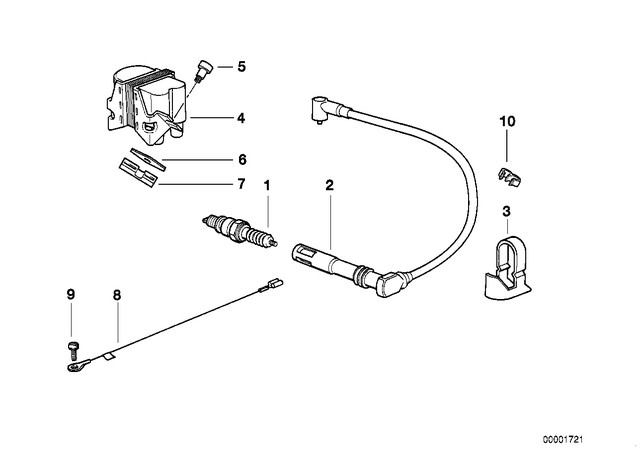 Genuine BMW-Motorrad Spark Plug 12121342125