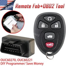 5 Button Remote Start Car Key Fob Programmer Diy For Chevrolet Impala 2011-2016