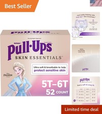Dermatologist-Approved Pull-Ups Girls' 5T-6T Potty Training Underwear, 52 Count