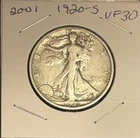 1920-S VF++ Walking Liberty Half Dollar Beautiful