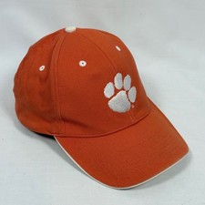 Clemson Tigers Baseball Cap Hat Orange White Paw NCAA Officially Licensed