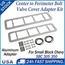 For Sbc Chevy 305 350 Valve Cover Adapter - Center To Perimeter Bolt Conversion For Sbc Chevy 305 350 Valve Cover Adapter - Center To Perimeter Bolt Conversion