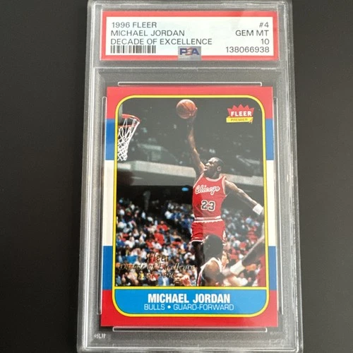 1996-97 Fleer - Decade of Excellence Michael Jordan #4 PSA 10