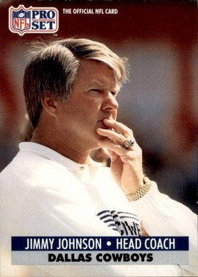 1991 NFL Pro Set Jimmy Johnson #135 (6024)