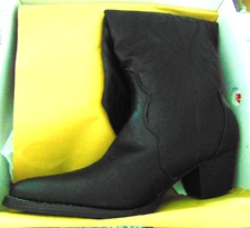 Rollda Women Western Boots Knee High Leather Cowboy Cowgirl Sze 11 Cushion Black