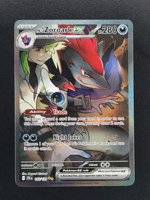 SV09 Journey Together 185/159 N's Zoroark ex Special Illustration Rare NM