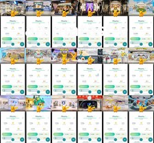 Shiny / Non Shiny Pikachu Pokémon Center Sta...