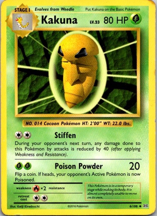 Kakuna Uncommon XY - Evolutions 6/108 MP