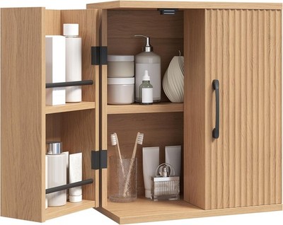 Bathroom Wall Cabinet, Medicine Cabinet Wall Mounted, the Toilet Free Shipping