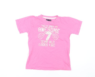 Edward Sinclair rosa Mädchen T-Shirt 7-8 Jahre Grafikdruck