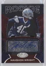 2021 Certified Rookie Signatures Mirror Etch Red /25 Nahshon Wright Auto 00am