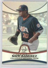 2010 Bowman Platinum Prospects Thick Stock Refractor /999 Nick Ramirez #PP45 3d5