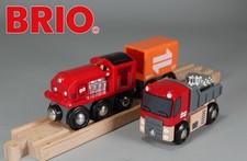 BRIO Diesel Engine Lorry Freight Cargo and Truck for Wooden Railway Train Set