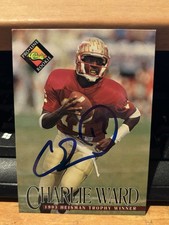 CHARLIE WARD 1994 CLASSIC ROOKIE AUTOGRAPHED SIGNED CARD #371 FLORIDA STATE. rookie card picture
