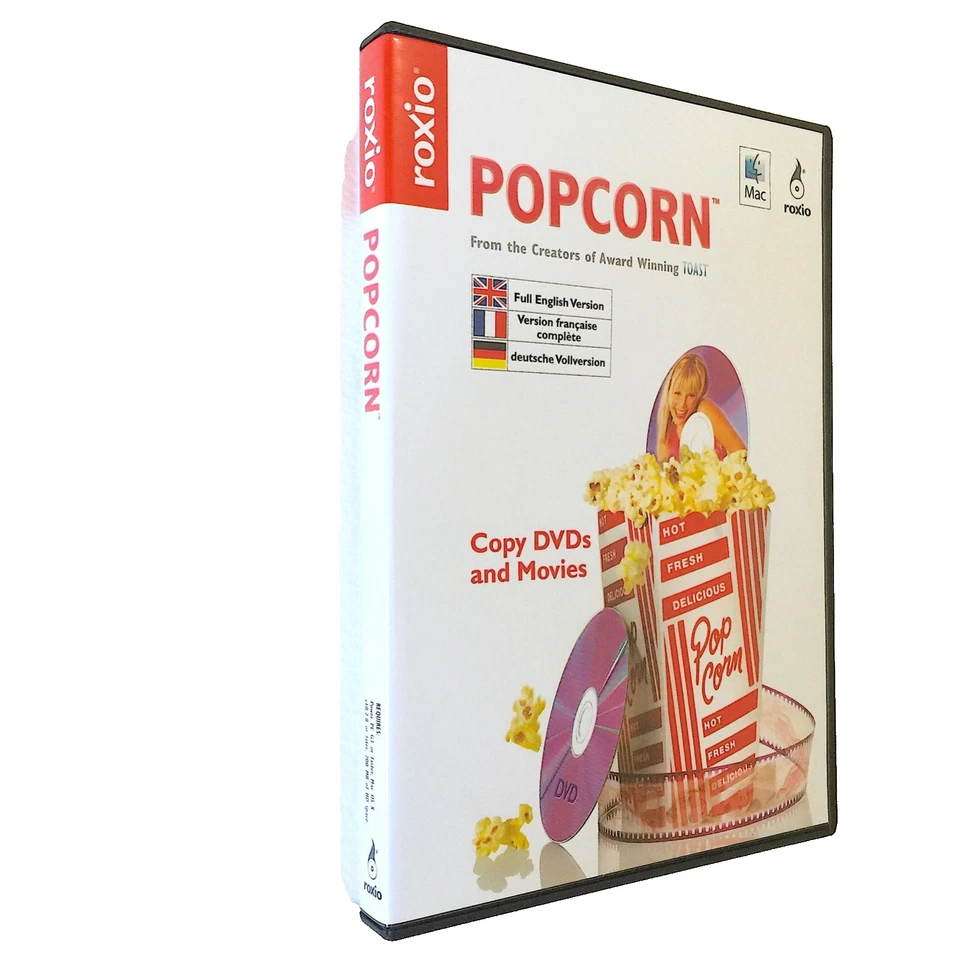 Roxio Popcorn [OLD VERSION] For Mac (2004) With CD Key and Guide - Free P&P - Image 2 of 4
