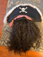 Pirate Hat With Black Hair